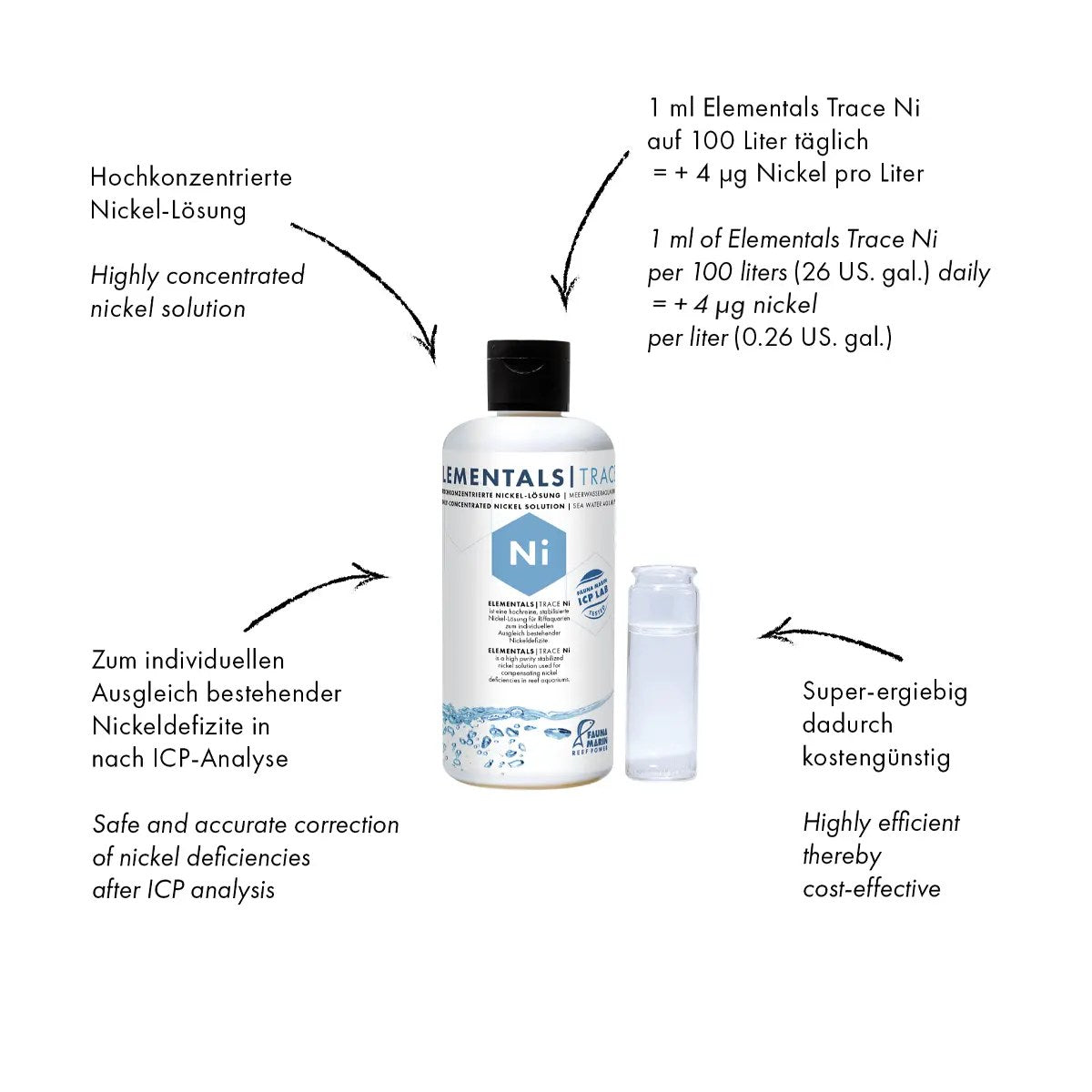Fauna Marin Elementals Trace NI, Nickel, 250 ml