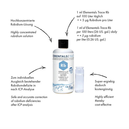 Fauna Marin Elementals Trace RB, Rubidium, 250 ml