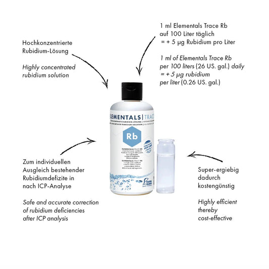 Fauna Marin Elementals Trace RB, Rubidium, 250 ml