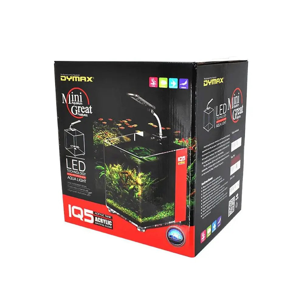 Dymax IQ5 Mini Acrylic Aquarium, Ruby Red