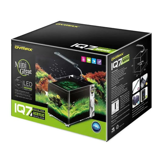Dymax IQ7 5.2-Gallon Mini Acrylic Aquarium, Crystal White
