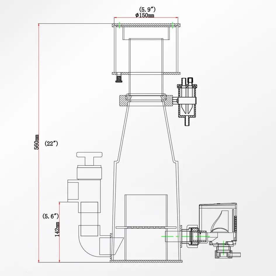 Octo Classic 150INT Protein Skimmer