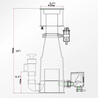 Octo Classic 150INT Protein Skimmer