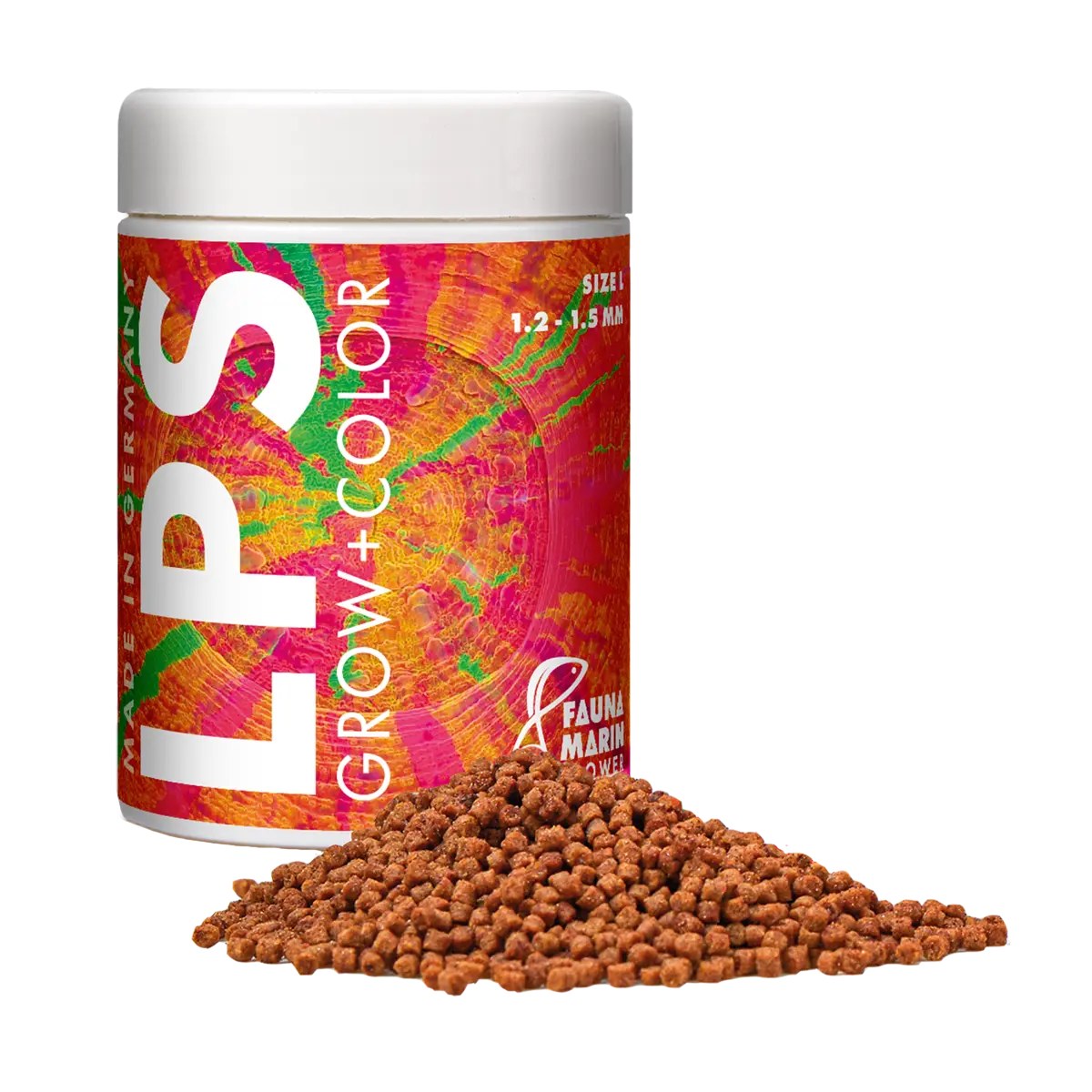 Fauna Marin LPS Grow and Color, Large Pellet Coral Food, 60 g