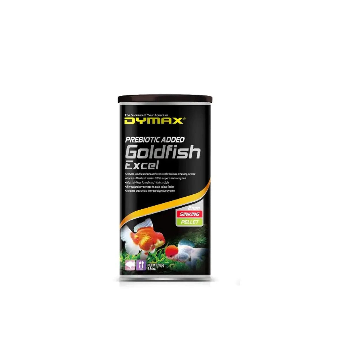 Dymax Goldfish Excel Pellet Fish Food, 180g
