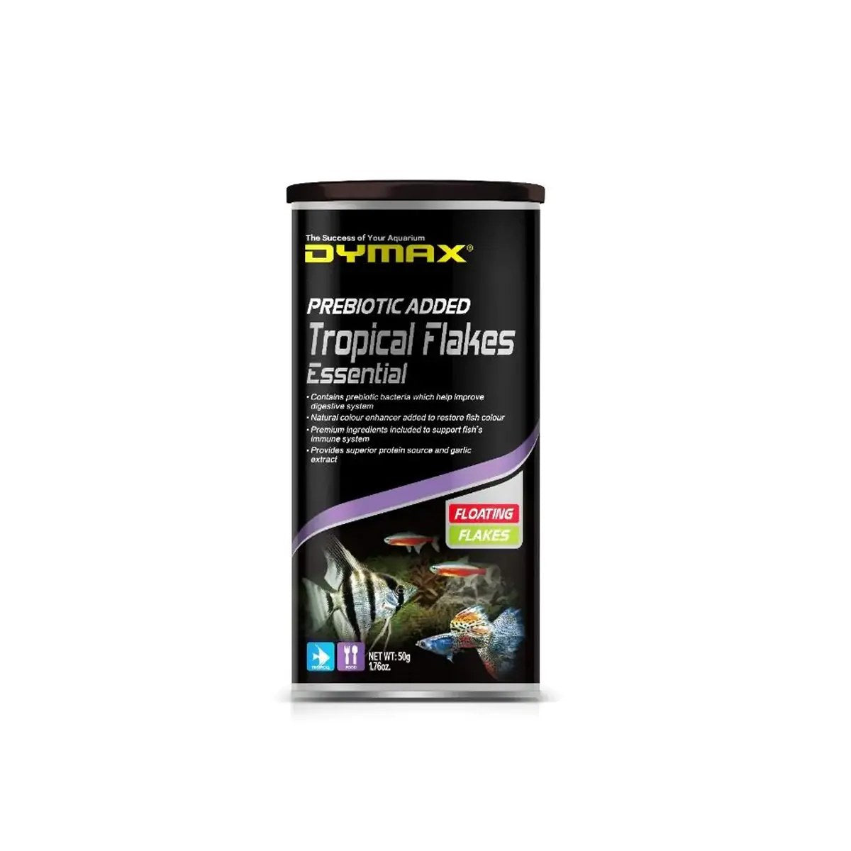 Dymax Tropical Flakes Essential Fish Food, 50g