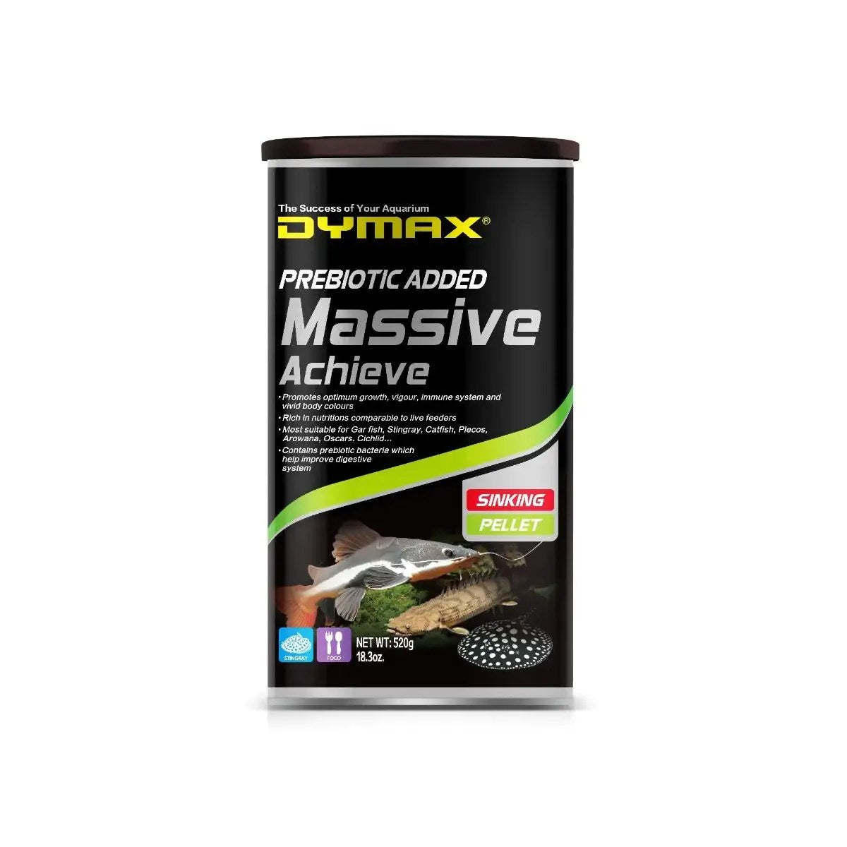 Dymax Massive Achieve Pellet Fish Food, 520g