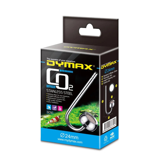 Dymax Stainless Steel CO2 Diffuser, 24 mm Diameter × 8 cm Length