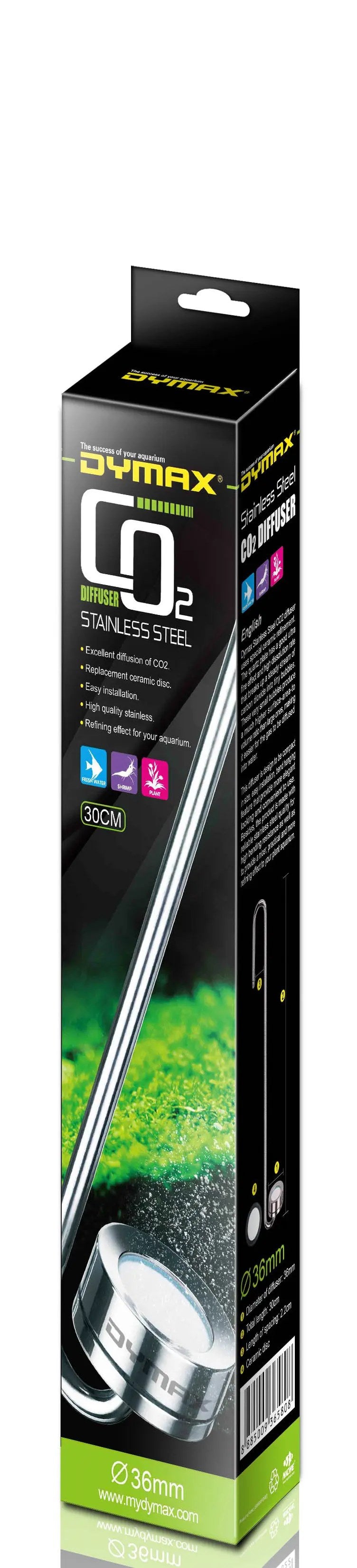 Dymax Stainless Steel CO2 Diffuser, 36 mm Diameter × 30 cm Length