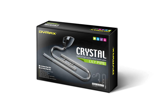 Dymax Crystal Glass Lily Pipe Set, 16/22mm