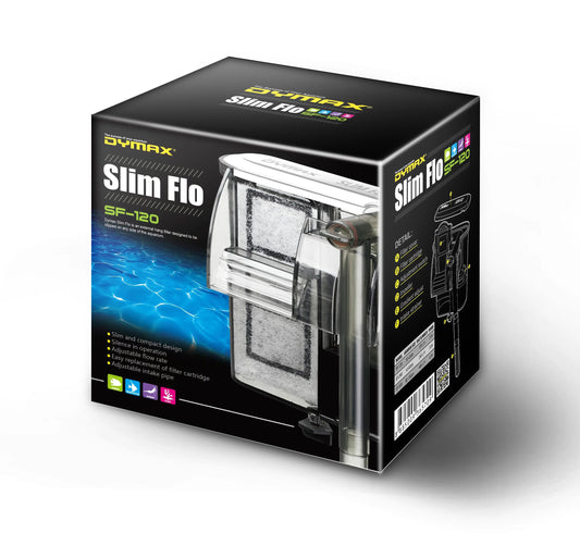 Dymax Slim Flo SF-120, Nano HOB Filter, Small