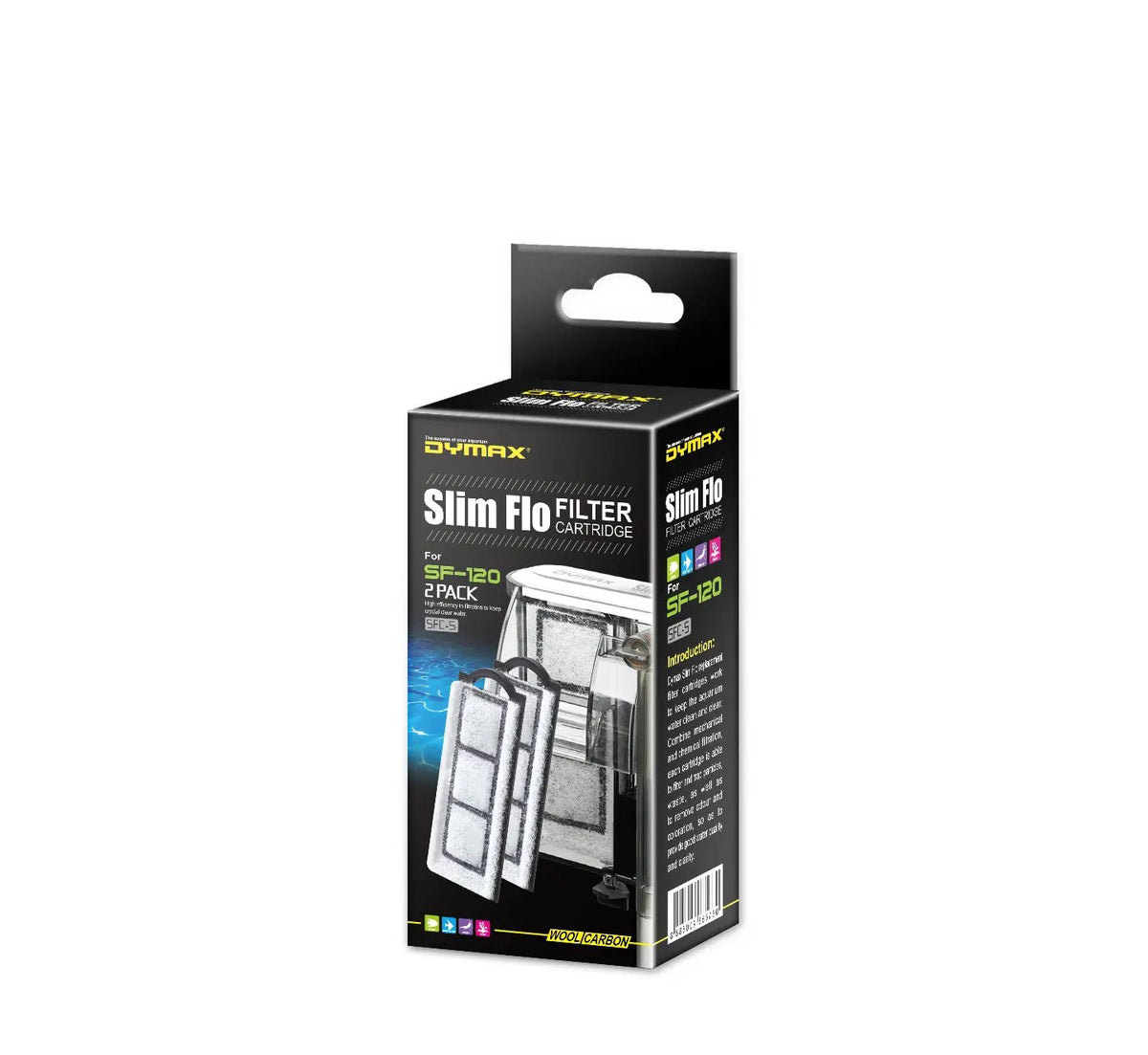 Dymax Slim Flo Filter Cartridge, 2-Pack, Small