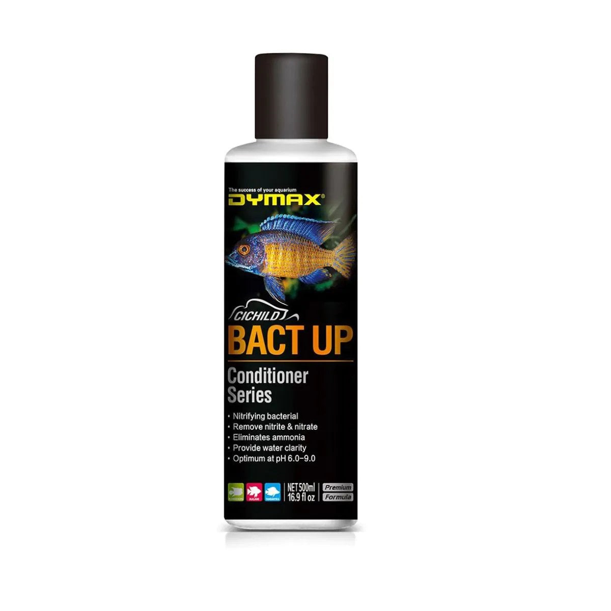 Dymax Bact Up Beneficial Bacteria for Cichlid Aquariums, 500 ml