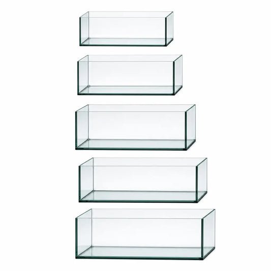 IceCap Glass Bookshelf Aquariums, 5 Tank Bundle