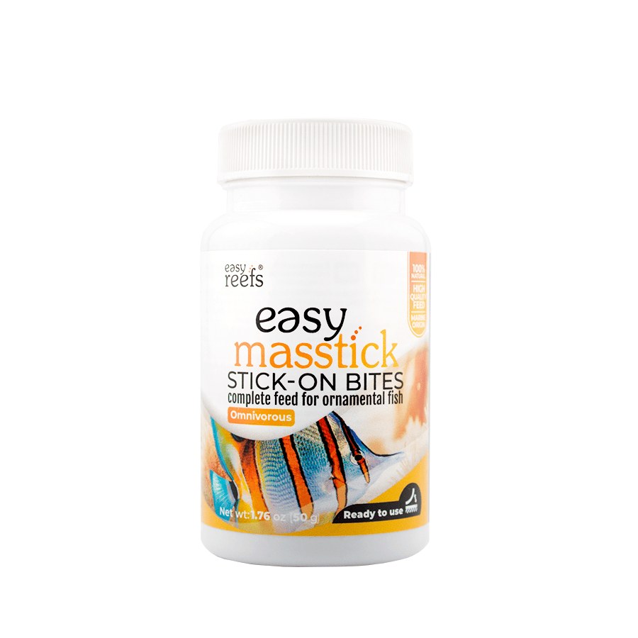 Easy reefs Easymasstick Self-Adhesive Marine Fish Food, 50g