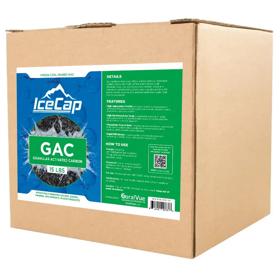IceCap Granular Activated Carbon (GAC), XLarge 15lb Box